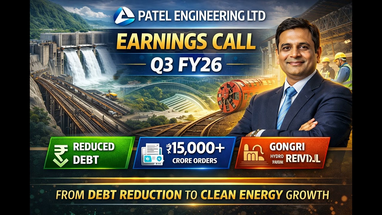 Patel Engineering Q3 FY26 Results 🔥 | ₹15,000+ Cr Order Book Boom!