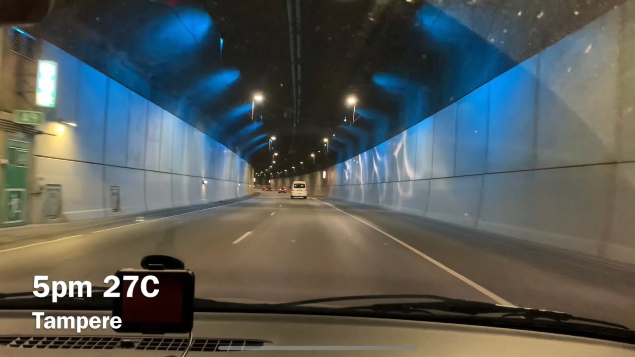 Car Vlog Driving on the tunnel in Tampere | Today in Finland #122