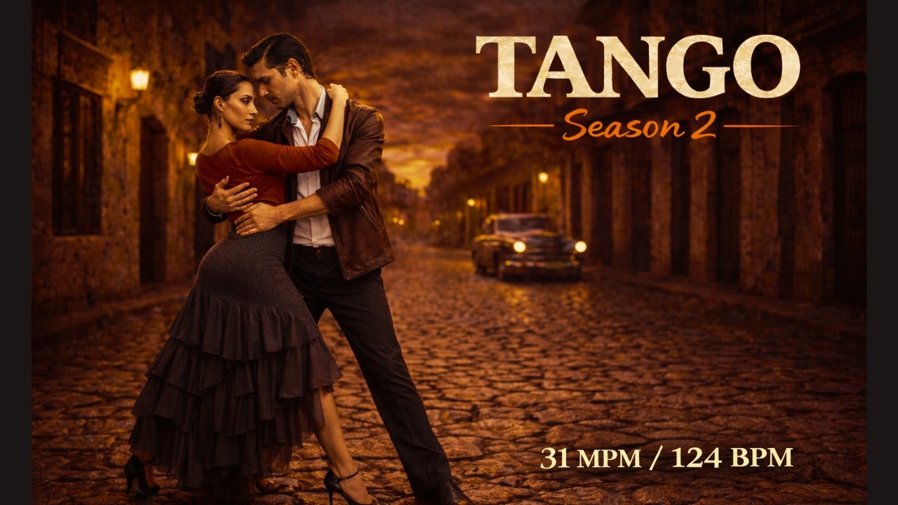 【ballroom Dance Music】｜ Tango Season2｜No.1 ~No.10 | 31MPM / 124BPM ｜社交ダンス Original-Music