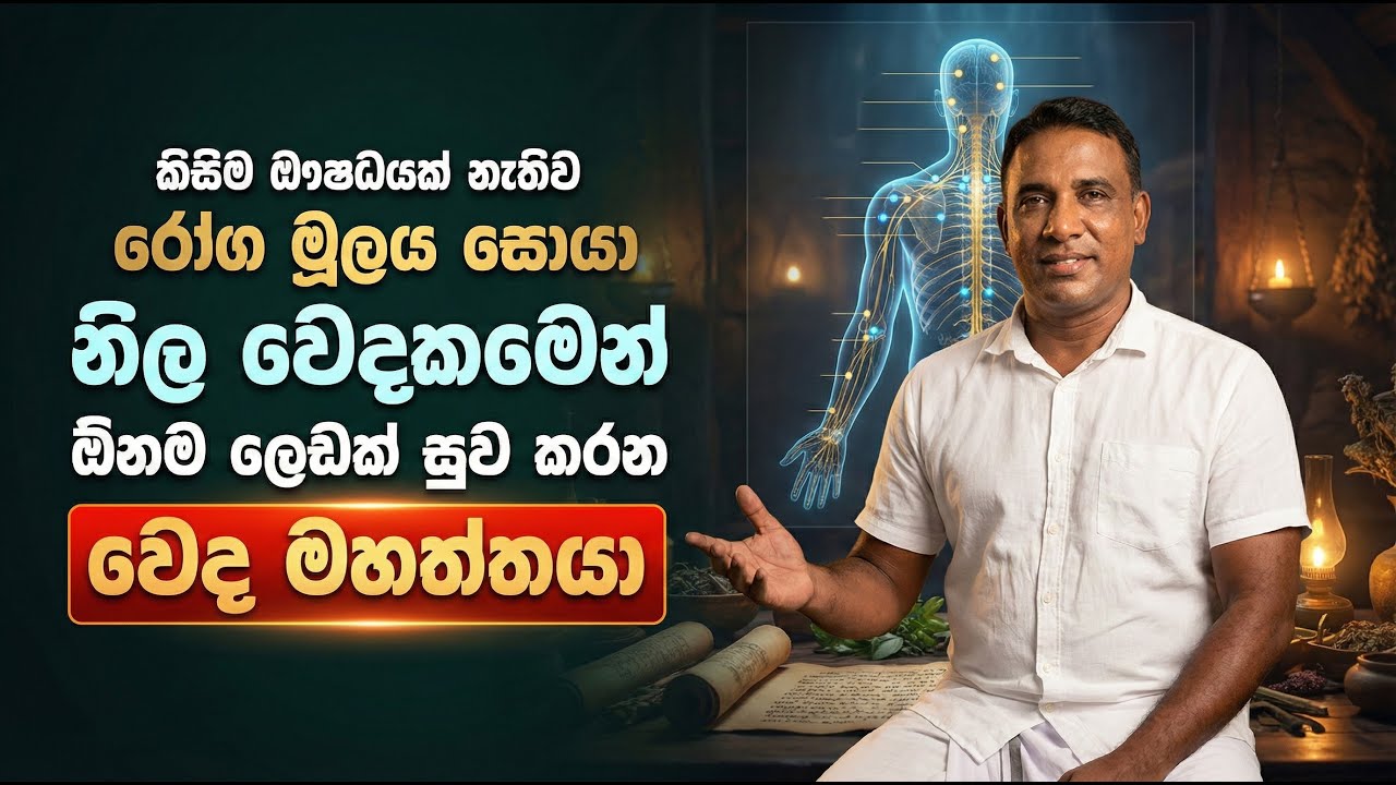 කිසිම ඖෂධයක් නැතිව රෝග මූලය සොයා නිල වෙදකමෙන් ඕනම ලෙඩක් සුව කරන වෙද මහත්තයා