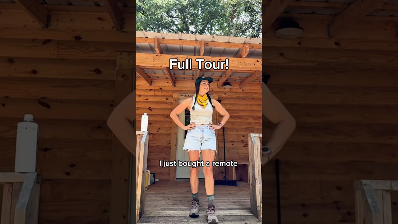 Solo living in a cabin deep in the woods tour of my property #solo #property #project
