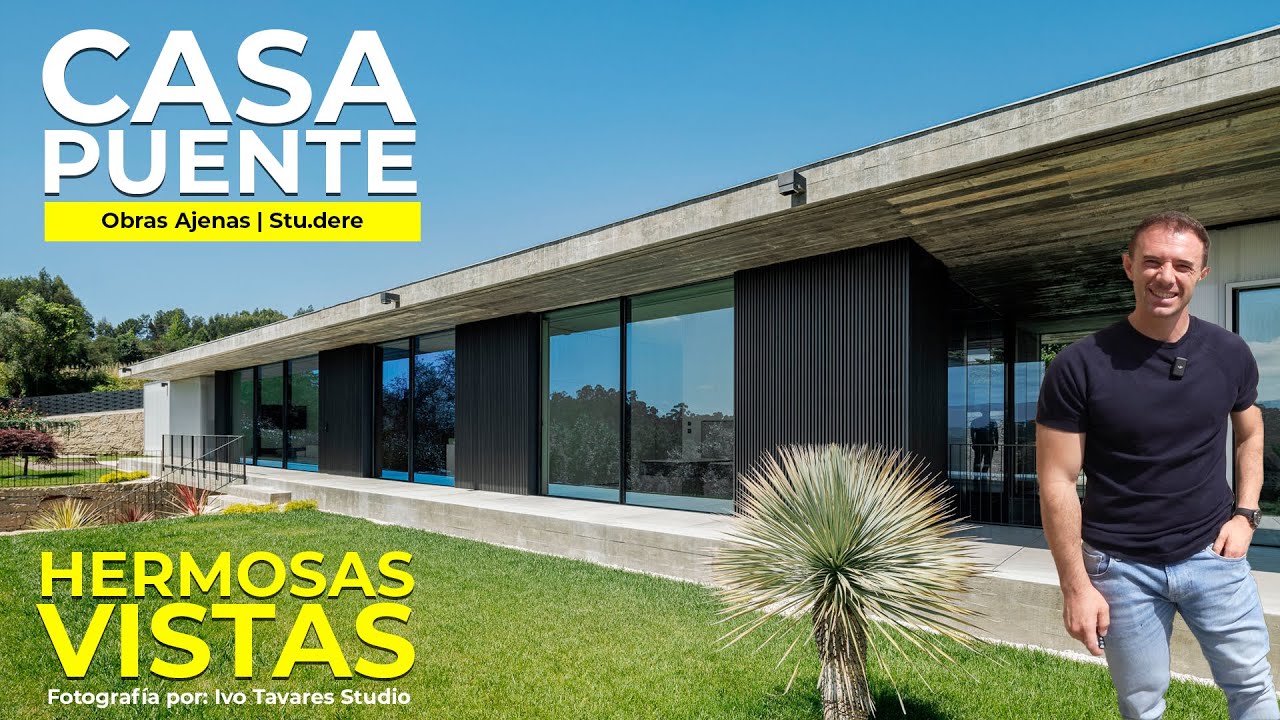 CASA PUENTE de CONCRETO y PIEDRA con HERMOSAS VISTAS en PORTUGAL | Obras Ajenas | STUDERE