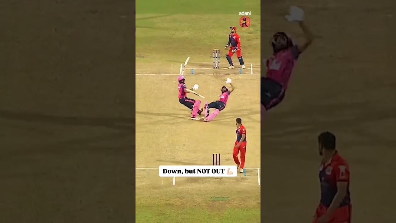 cricket funny video , down but not out #reels #feedshorts #cricket #cricketlover #cricketnews #funny