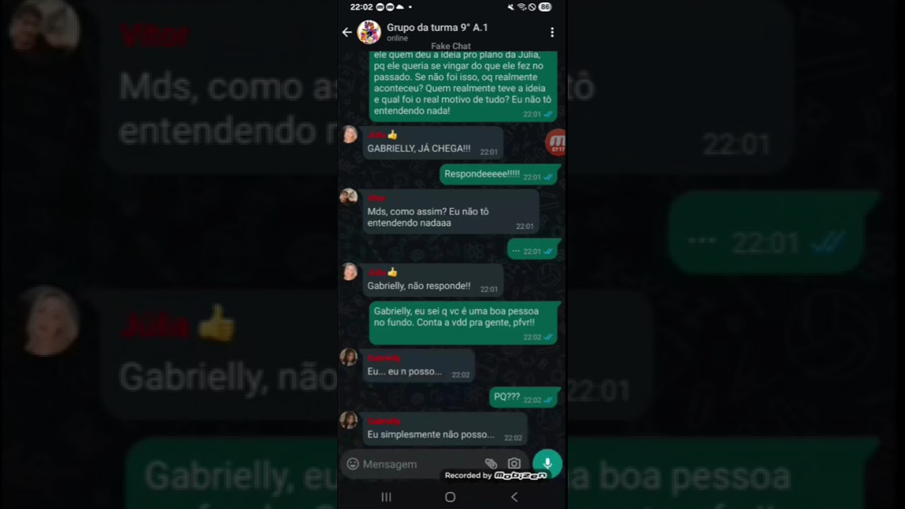 Fake chat (a nmrd do meu amg) parte 2 final