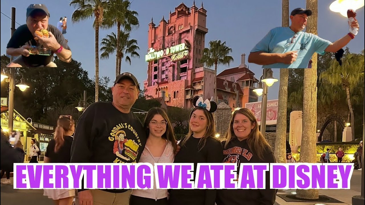 EVERYTHING WE ATE IN DISNEY WORLD (ALL FOUR PARKS) *FAMILY FUN & FOOD w/ THE GOODALL’S* Orlando, FL