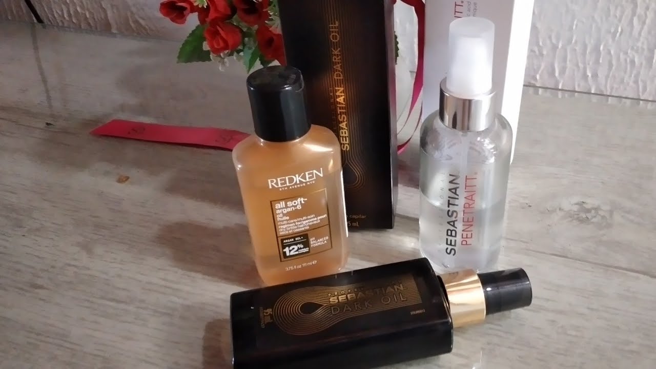 Sérum noturno Penetraitt Sebastian óleo redken Airsoft Dark Oil Wella Sebastian