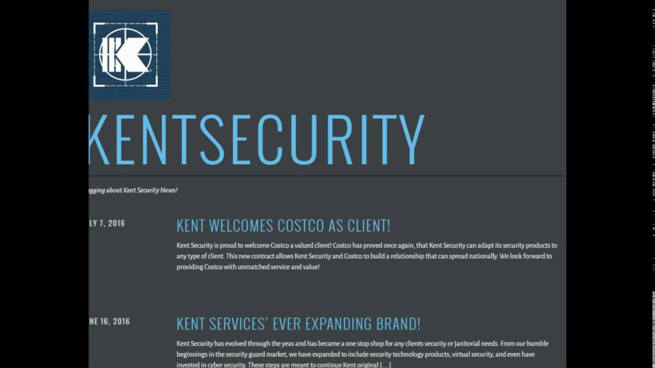 Check out Kent Security's Blogs!
