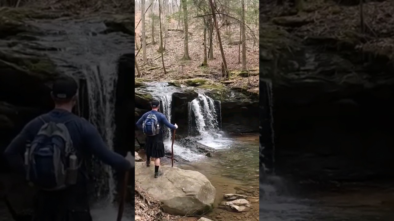 Hiking in Kilts: Frozen Head #hiking #kilt #waterfall