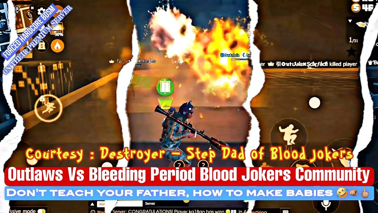 NO MERCY GIVEN ❌— Don't teach your father, how to make babies🤣🖕🏽🫵🏼OUTLAWS VS BLOOD JOKER's