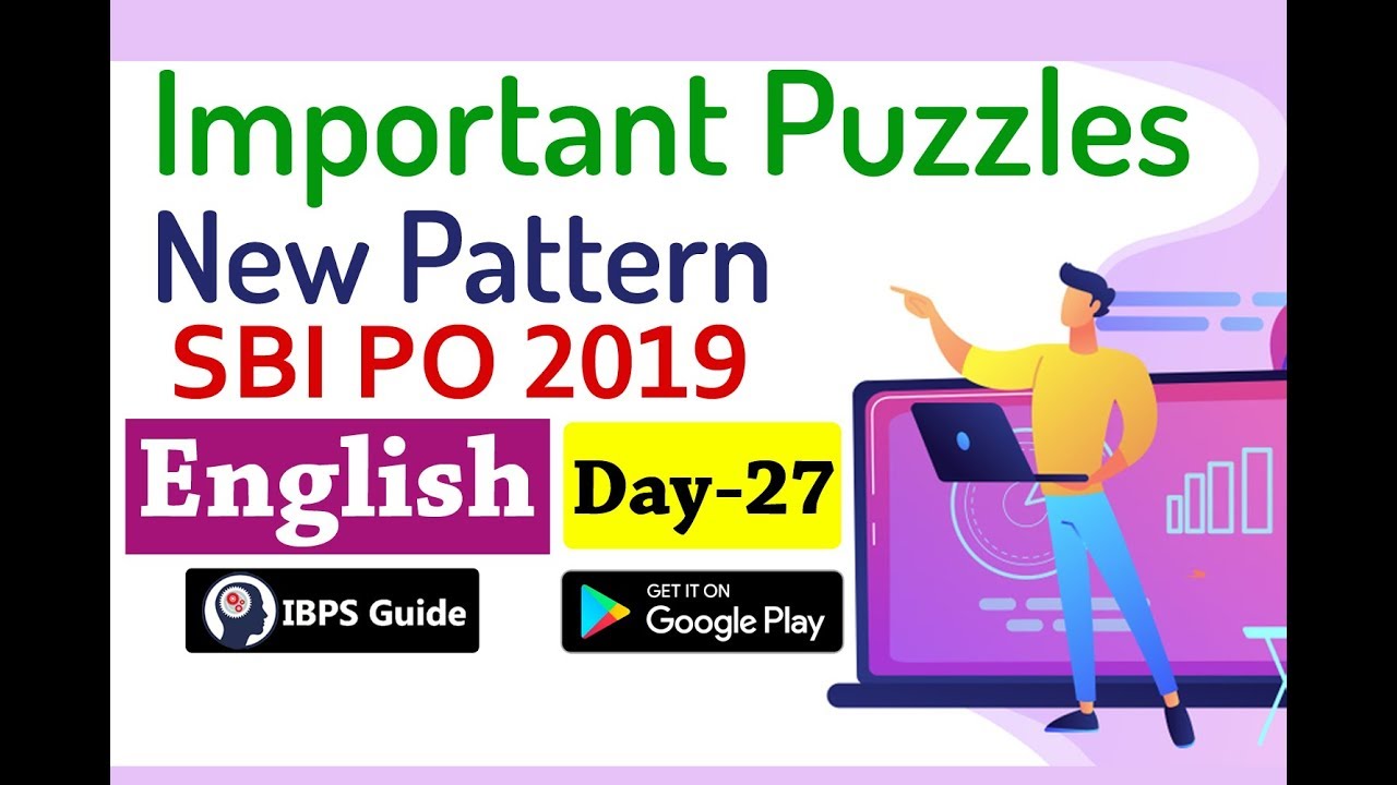 SBI PO 2019 - Reasoning Ability Questions in English | Important New Pattern Puzzles (Day -27)