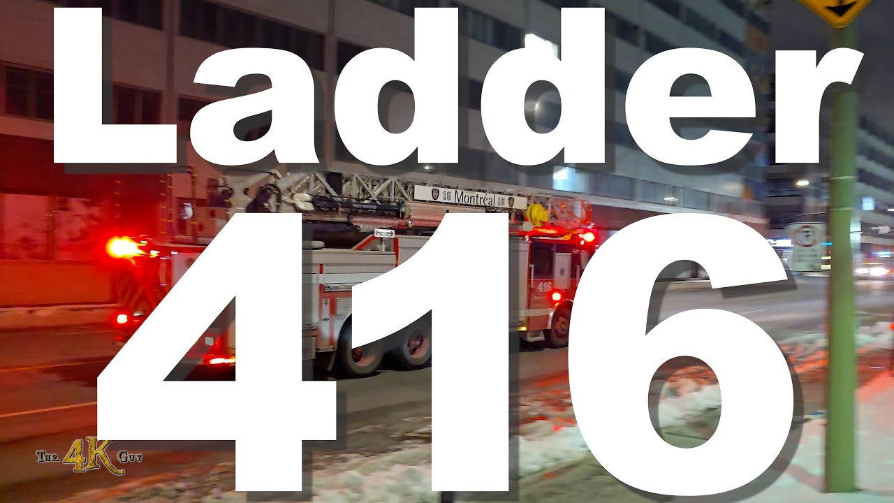 Ahuntsic: Ground response + aerial scene footage of 3rd alarm 1-12-2026