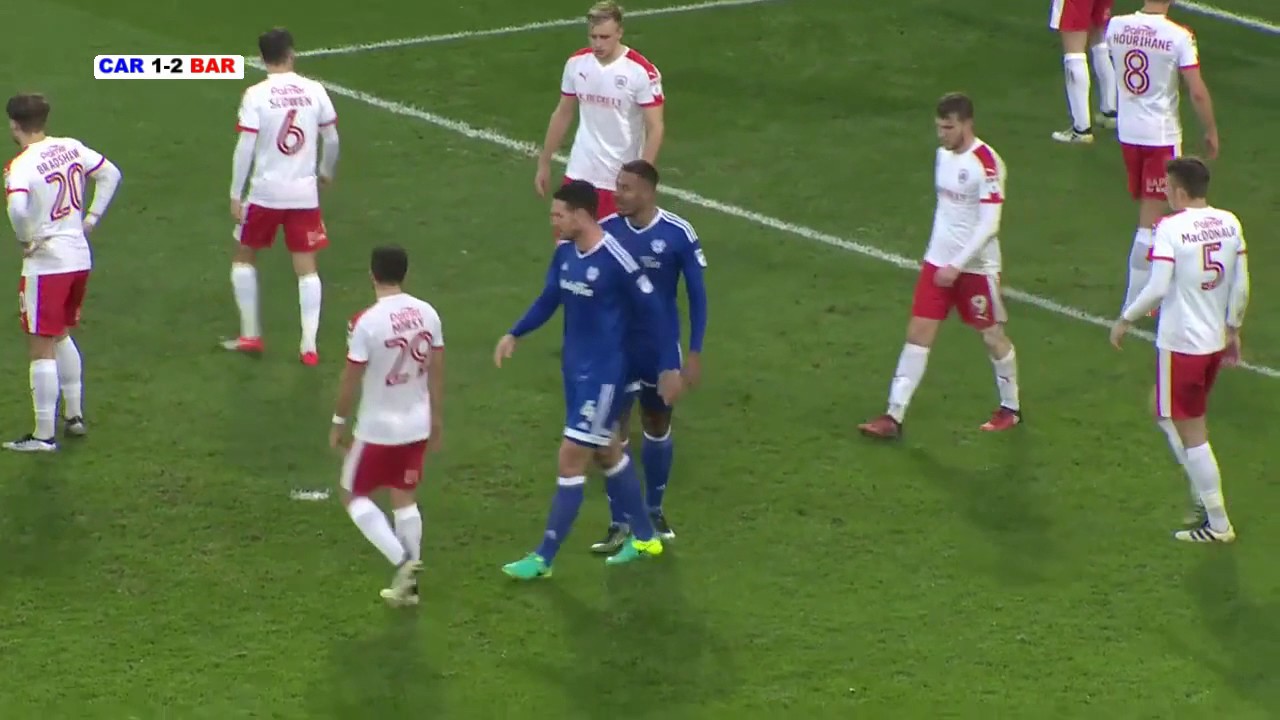 Cardiff 3-4 Barnsley Highlights (16/17)