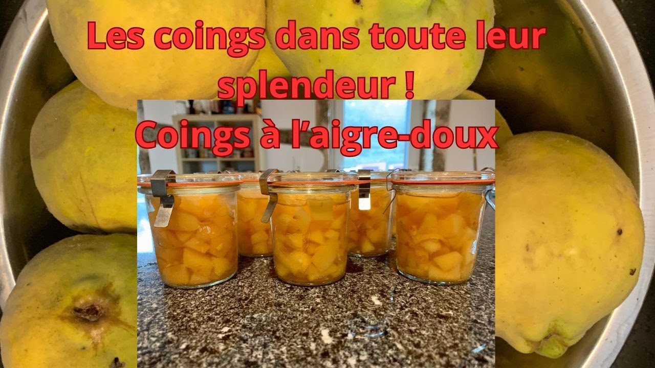 Les coings à l'aigre doux