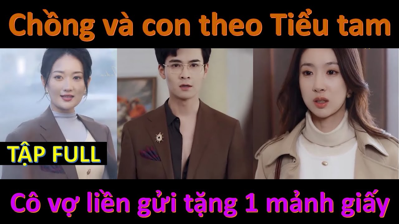 Người phụ nữ chỉ biết lặng người khi nhìn thấy chồng và con của mình đang vui vẻ ở cạnh Tiểu Tam