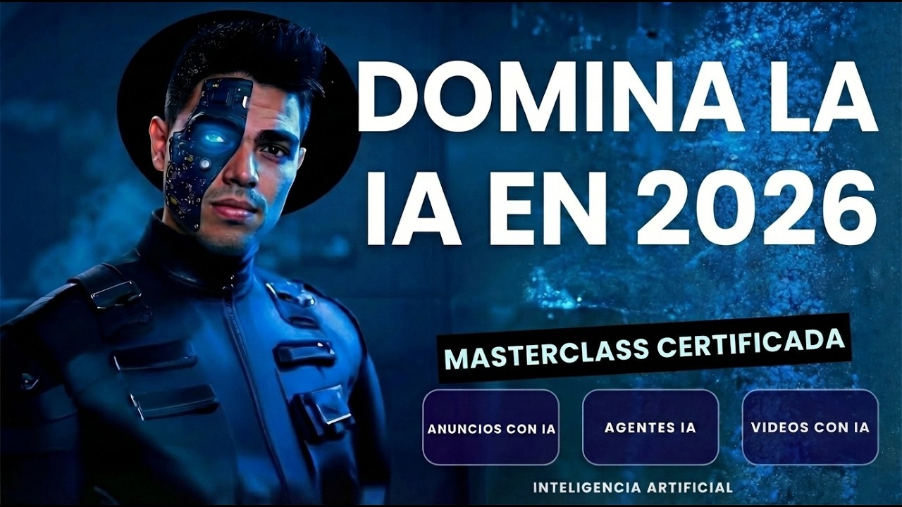 MASTERCLASS CERTIFICADA | DOMINA LA INTELIGENCIA ARTIFICIAL EN 2026