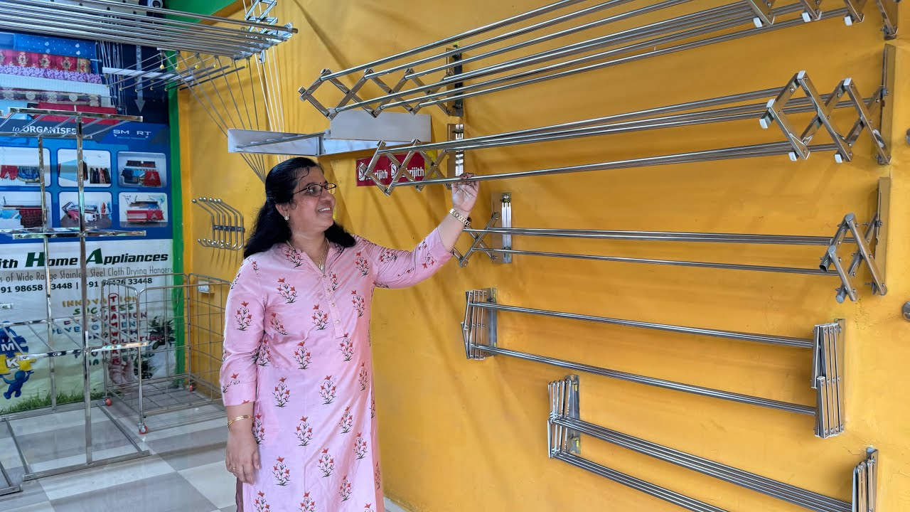குறைந்த விலையில் வீட்டிற்கு அவசியமான சாதனம்/space saving cloth drying hangers/ceiling cloth dryers