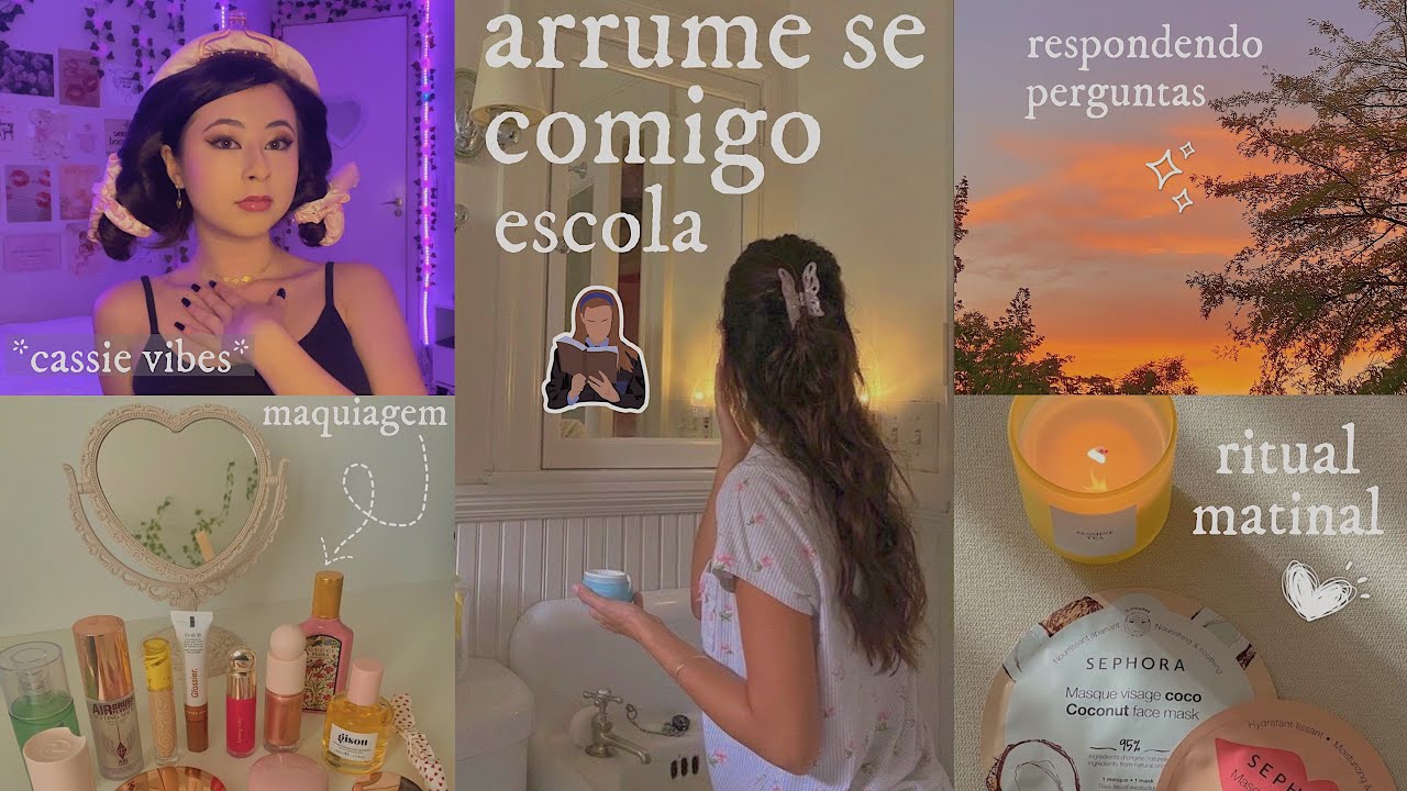 arrume se comigo para escola (e respondendo perguntas)💄💋