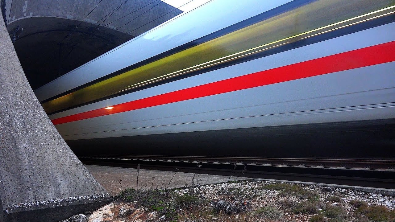 REAL train + LEGO train at 300 km/h (300 kph) 188 mph !