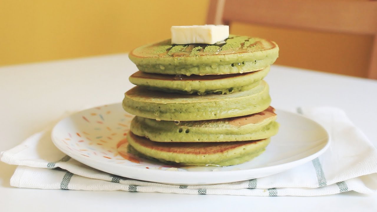 Green tea pancake / 녹차 팬케이크