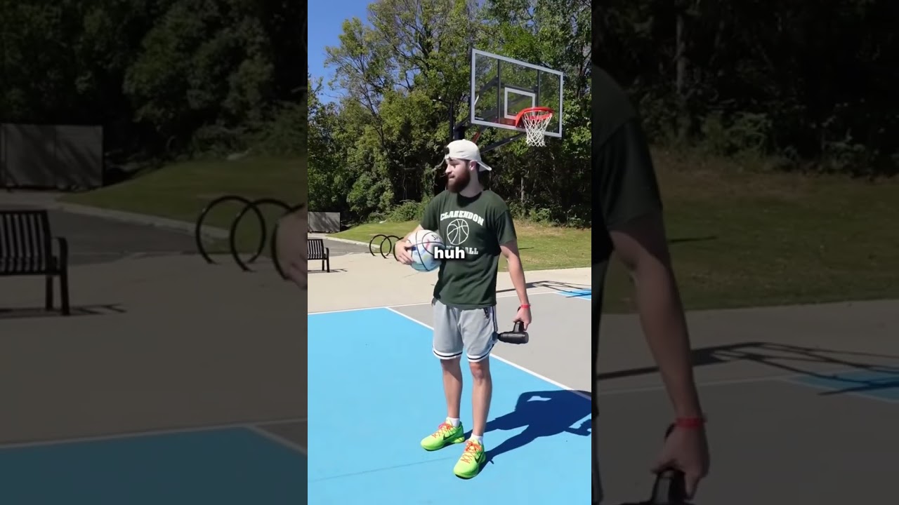 Trying to dunk wearing $500 Kobe 6 Grinch shoes&hellip; (pt. 2)