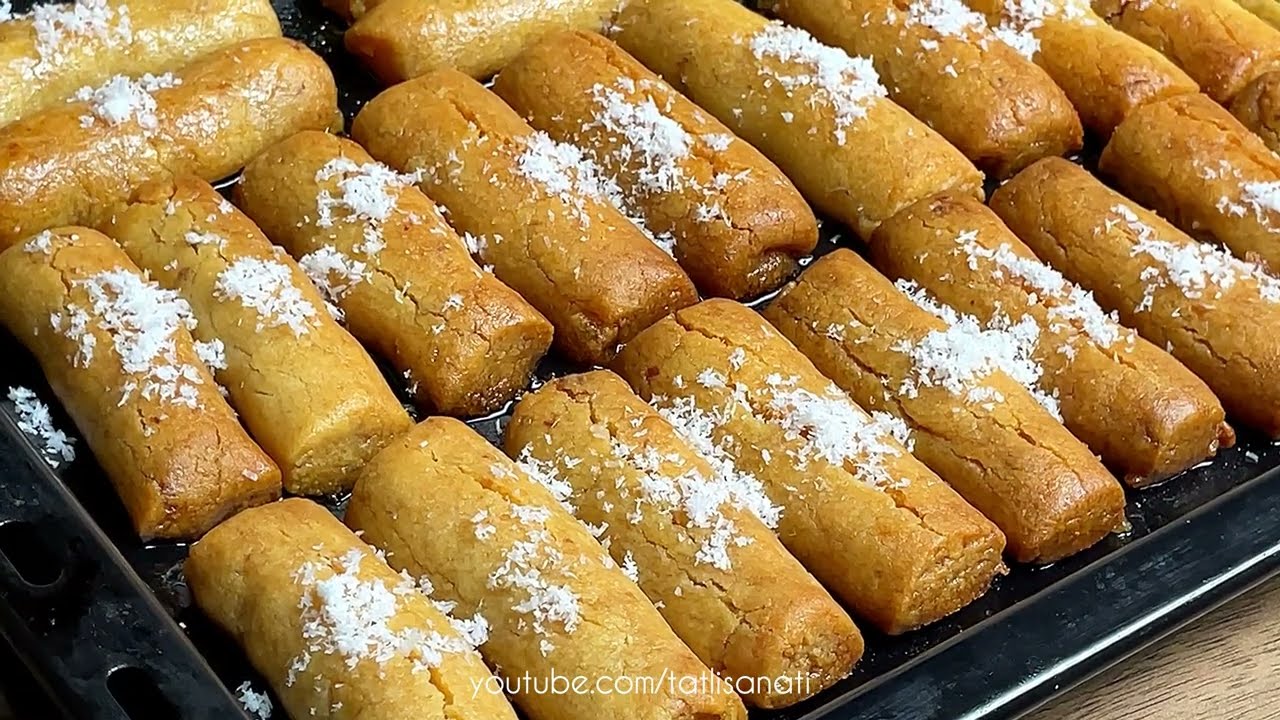✨Osmanlı Mutfağından Nam-ı Diğer Cevizli BAL PARMAK Tatlısı👌Lokum Kıvamında😍
