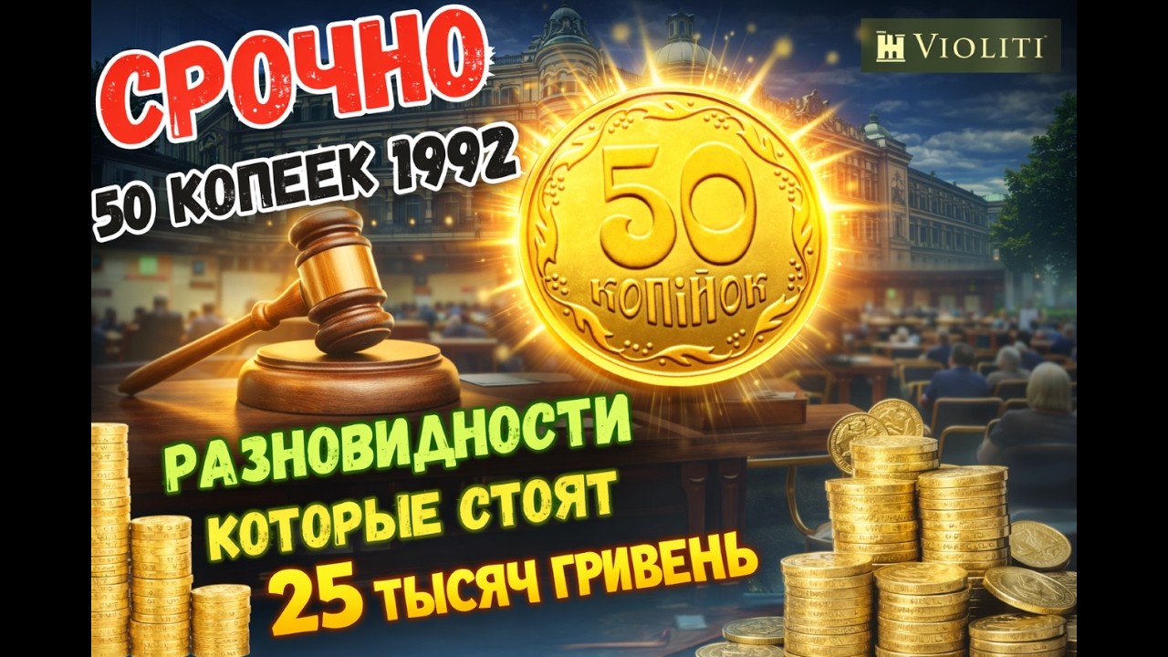 50 копеек 1992 &mdash; не обман! 4 редкие монеты, которые стоят до 25 000 грн 💰