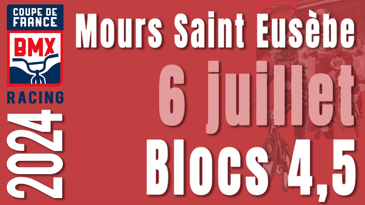 BMX Mours 6 juillet - Finales 4,5 -  Coupe de France 2024