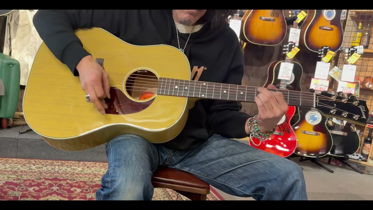 【試奏動画】Gibson Custom Shop Greatest Hits Vol.II J-45 All Mahogany TV Yellow #23105082