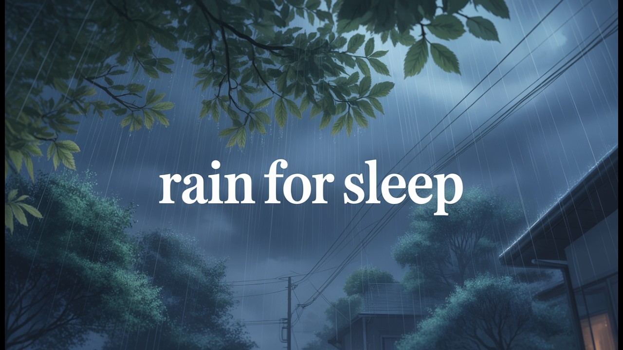 Rain Sounds For Sleeping - 99% Instantly Fall Asleep With Rain And Thunder Sound At Night, Rain #027