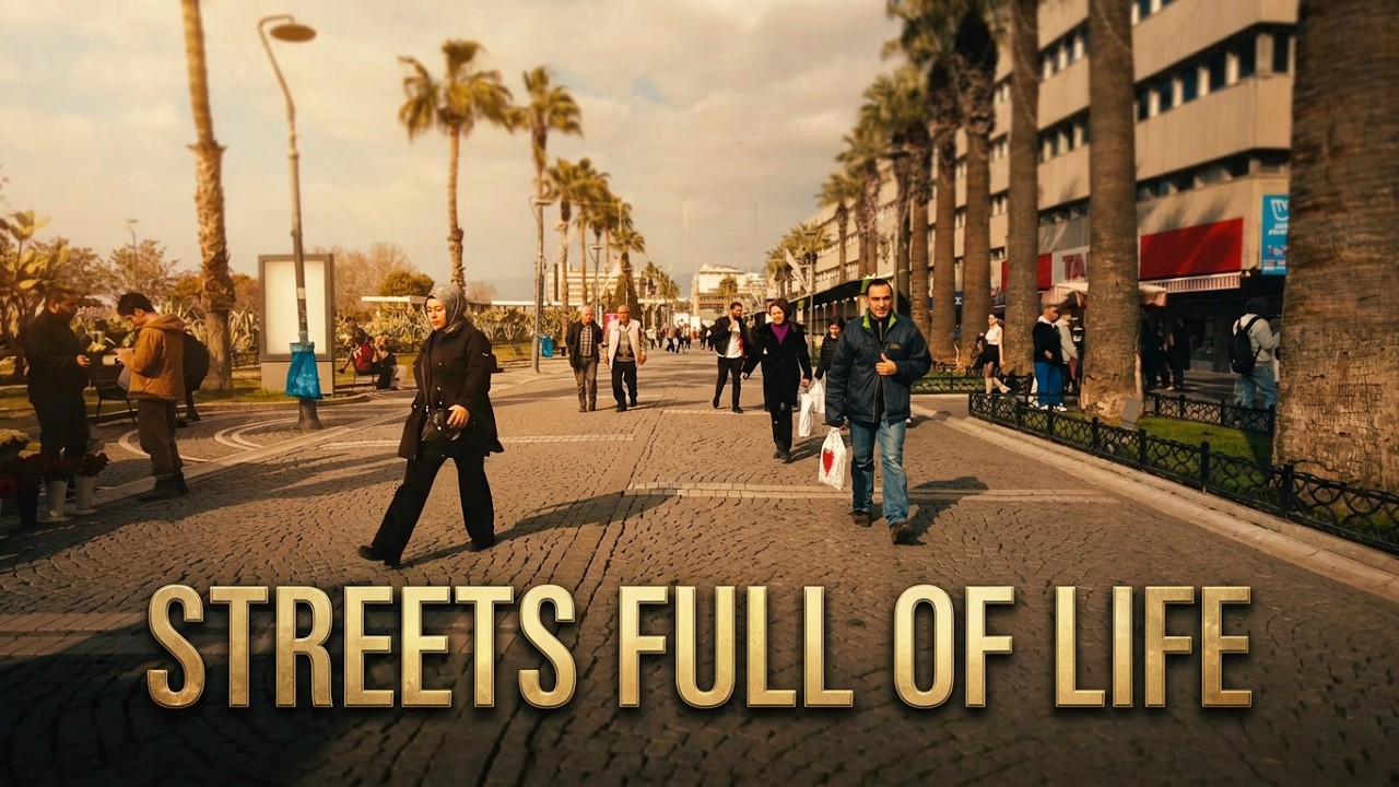 Izmir City Walk | Türkiye | 4K 60FPS | Konak Square to Seaside Promenade | POV