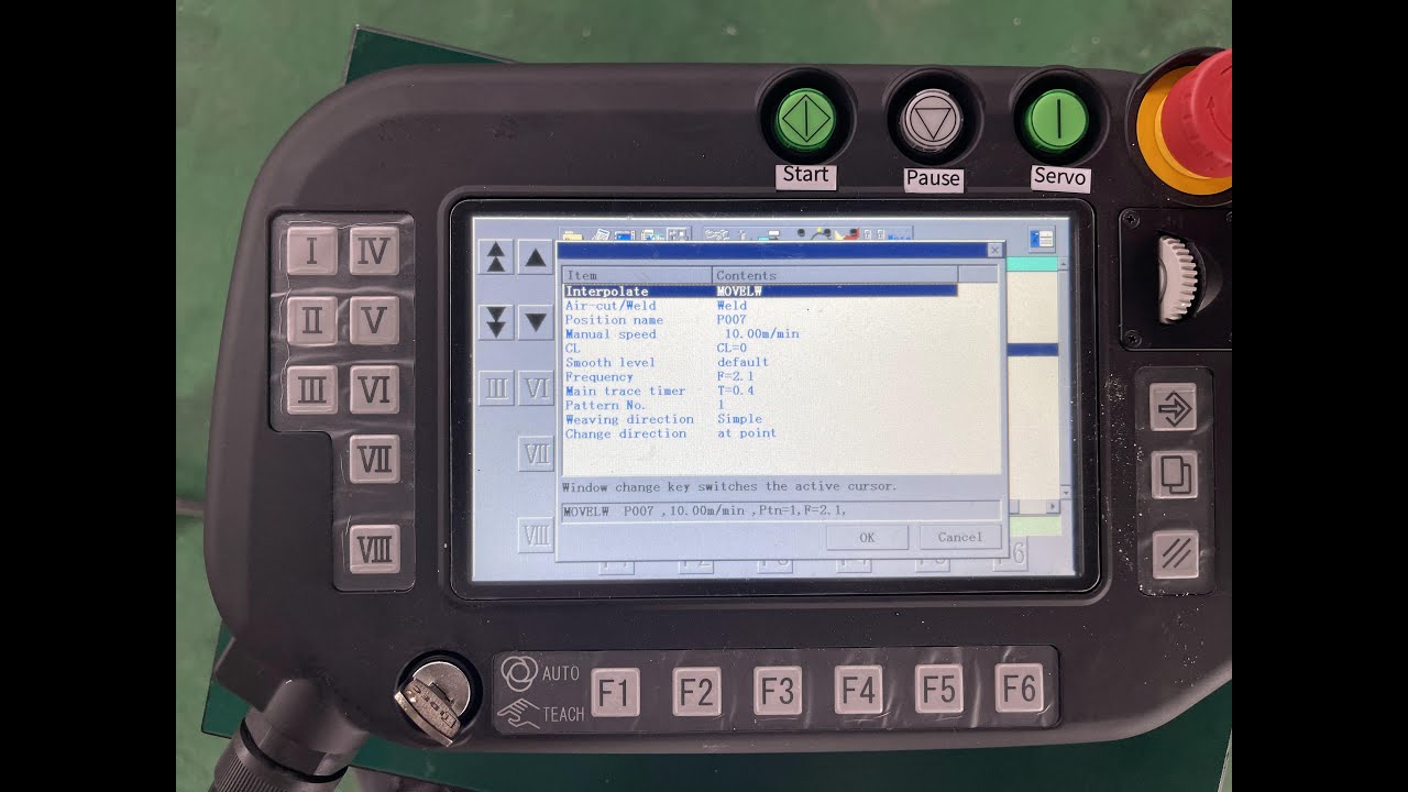 9-Panasonic welding robot welding simple linear swing/circular/square and other program cases