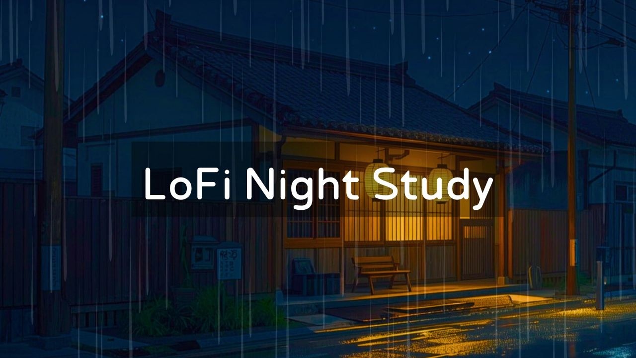 Peaceful Rainy City Nights 🌙 Lofi Beats for Relax and Study