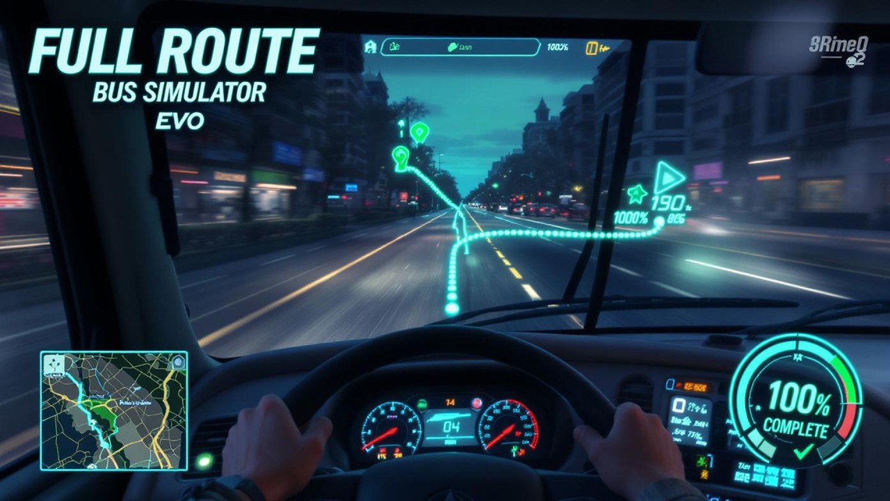 Bus Simulator EVO: Completing a Route from Start to Finish 🚍