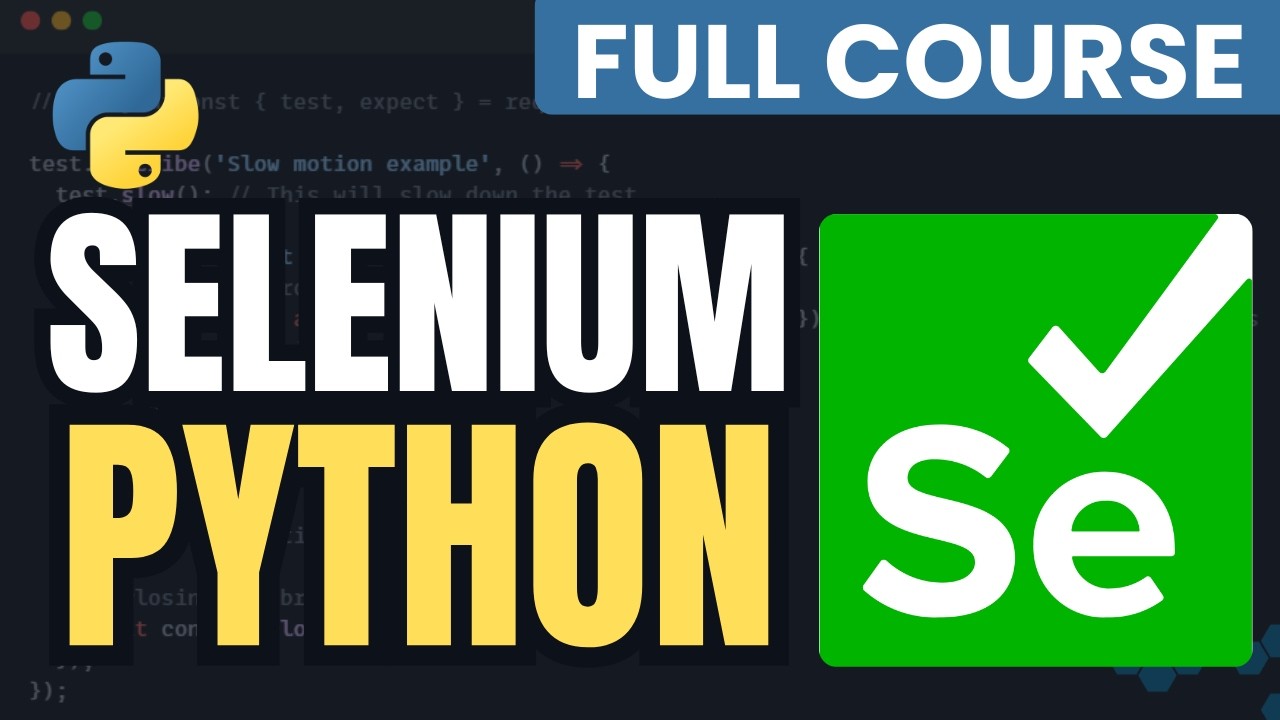 Selenium Python Full Course 2025 🚀 | Master Web Automation