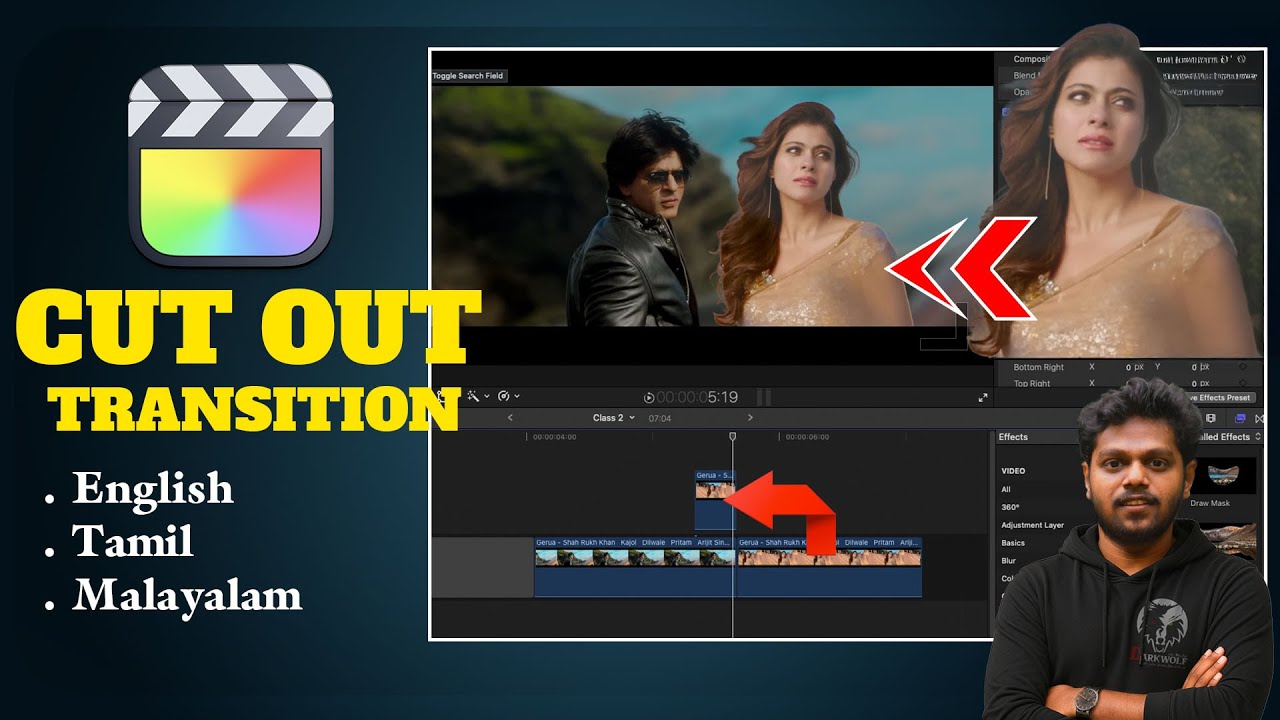 How to Make Simple Cutout Transition in final cut pto , fcp . Step-By-Step Guide