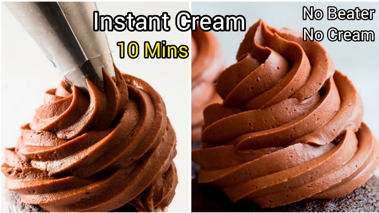 cake cream recipe | how to make cake cream at home | how to make cream for cake | Chocolate cream