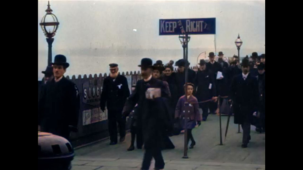 Egremont Ferry (1901) Colorized
