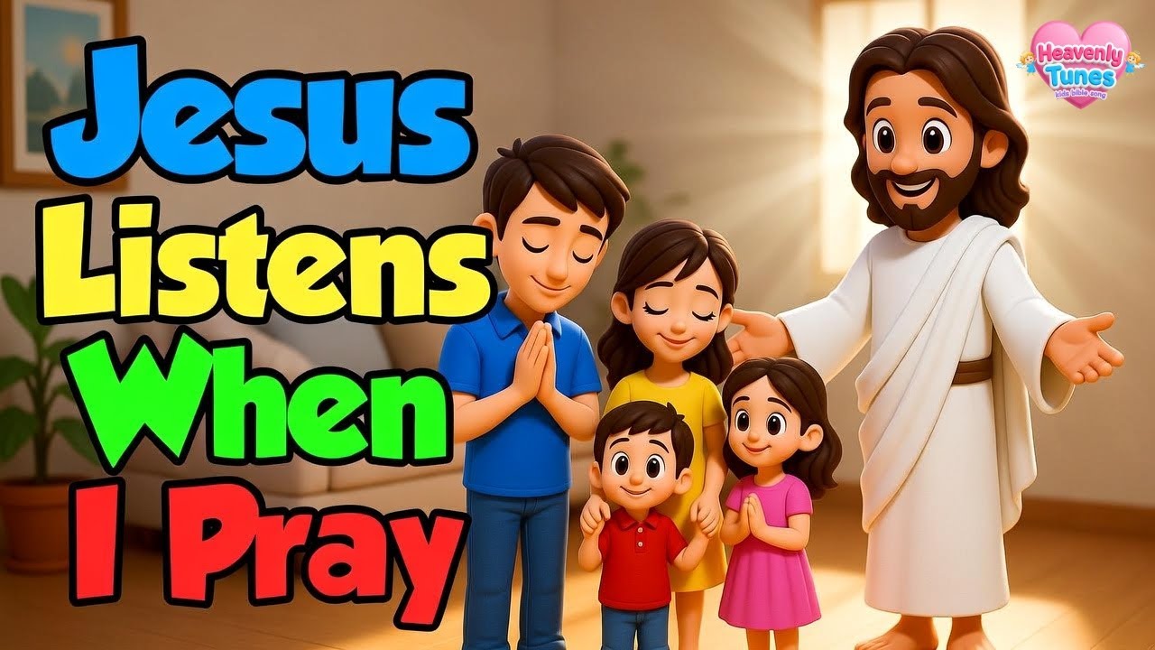Simple bible songs for toddlers | Jesus Listens When I Pray | Christian Kids Song, Jesus is the name