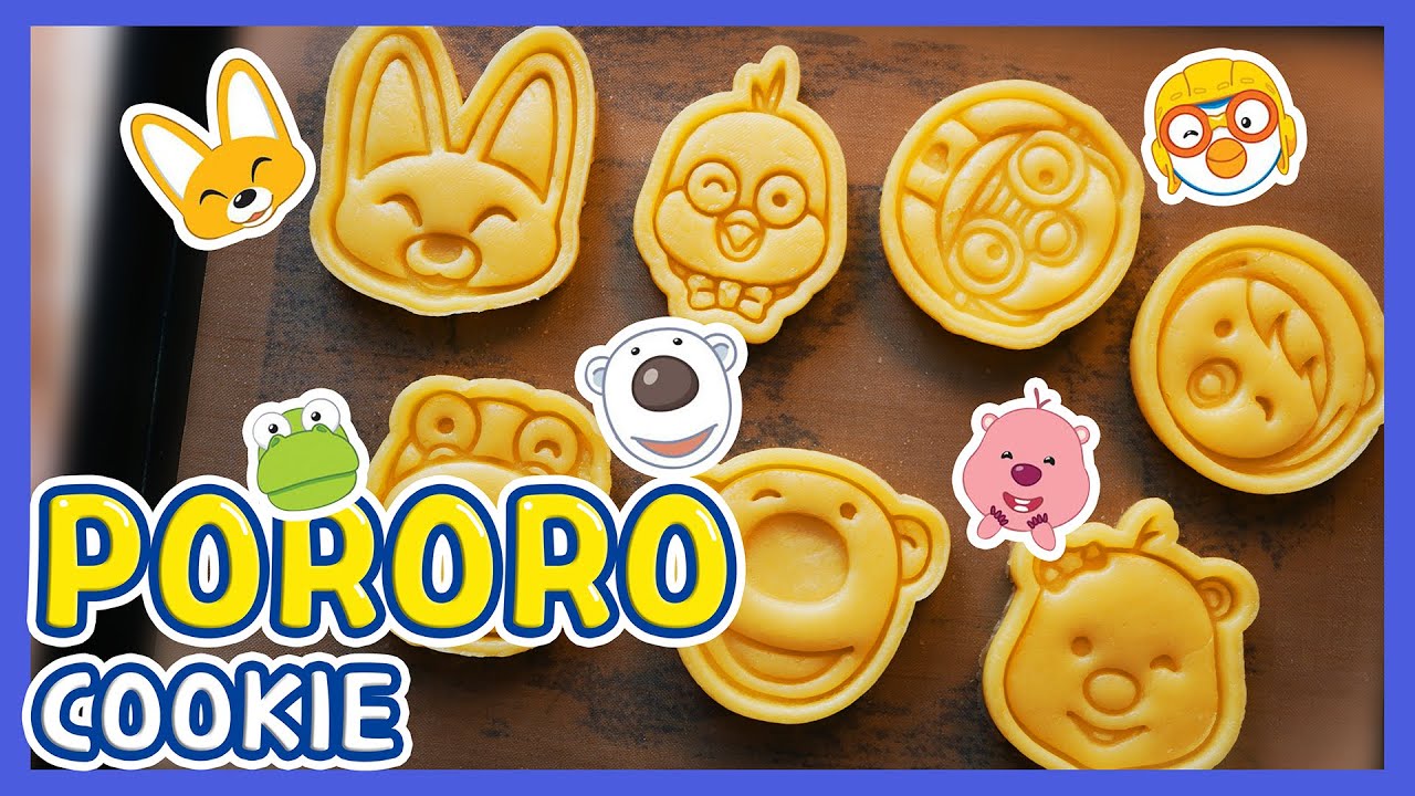 뽀롱뽀롱 뽀로로 캐릭터 쿠키 만들기 쿠키커터 베이킹 Making the Pororo cookie with 3D printing cutter | 즐쿠 ZLCOO