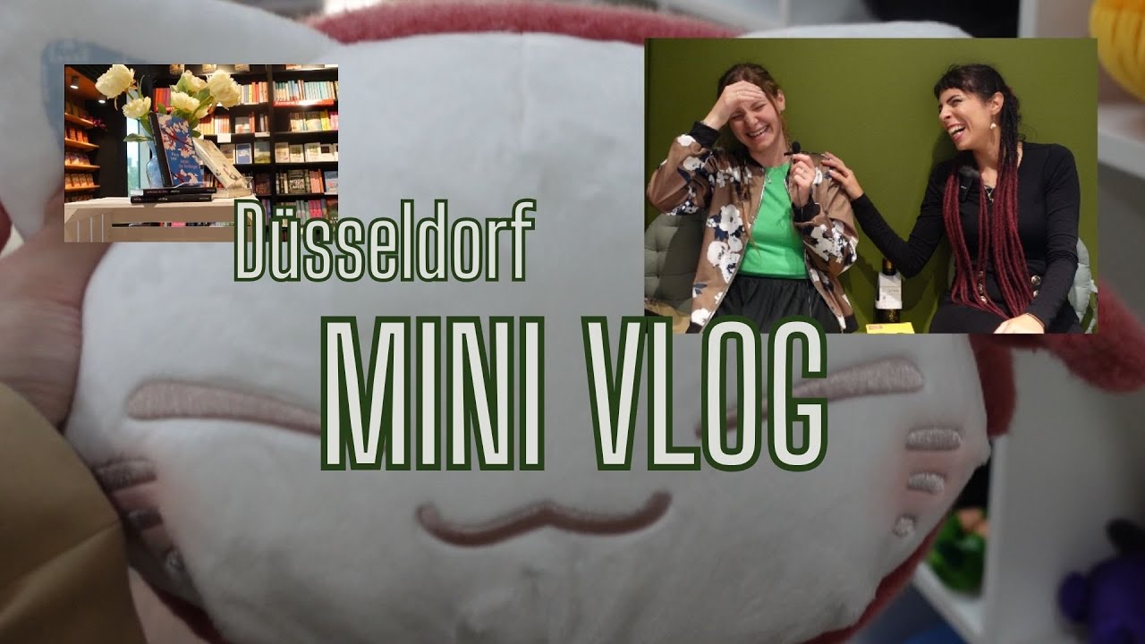 📷 Mini VLOG in Düsseldorf 🌸  FMA mit @BUCHPFLAUME der Bücherkanal der anderen Art 🎀  Letters & Life