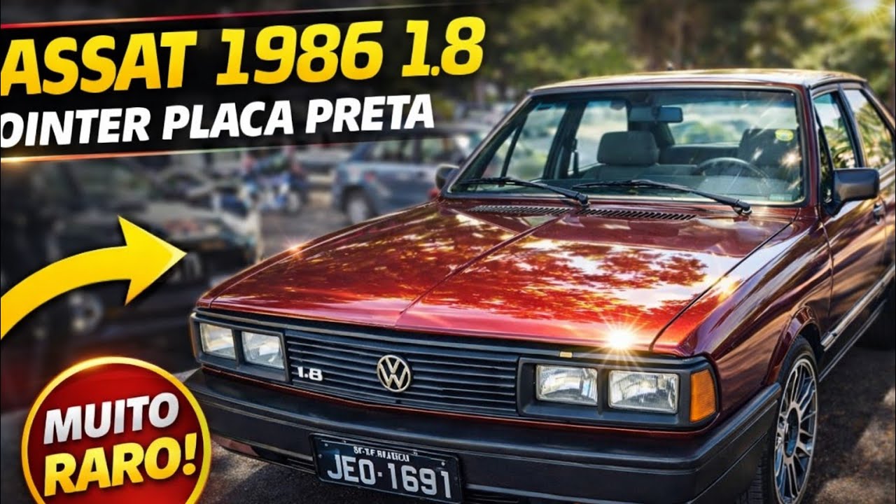 VIU O anuncio olx e comprou o Passat 1986 1.8 Pointer placa preta.
