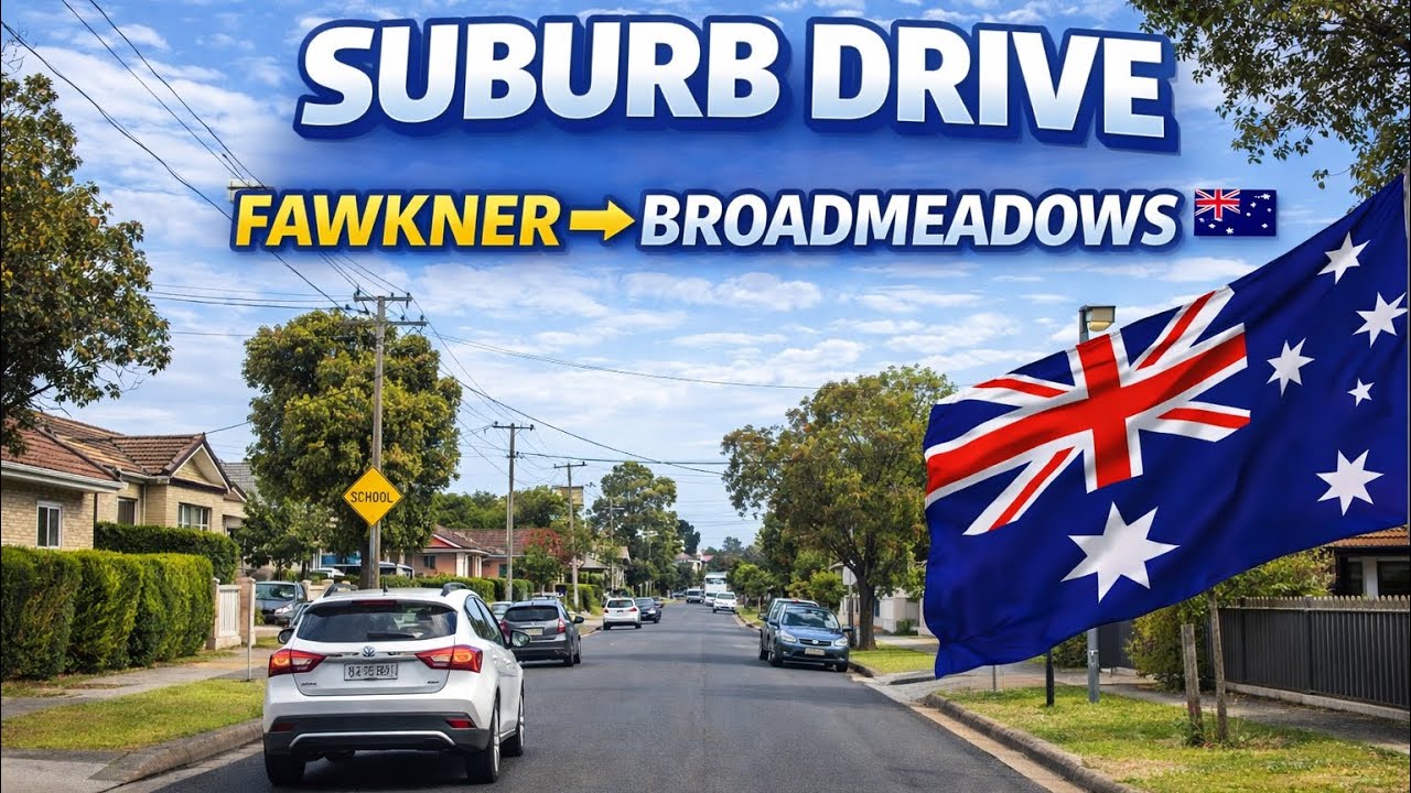 Fawkner to Broadmeadows Drive | Real Melbourne Suburb POV | Australia 4K