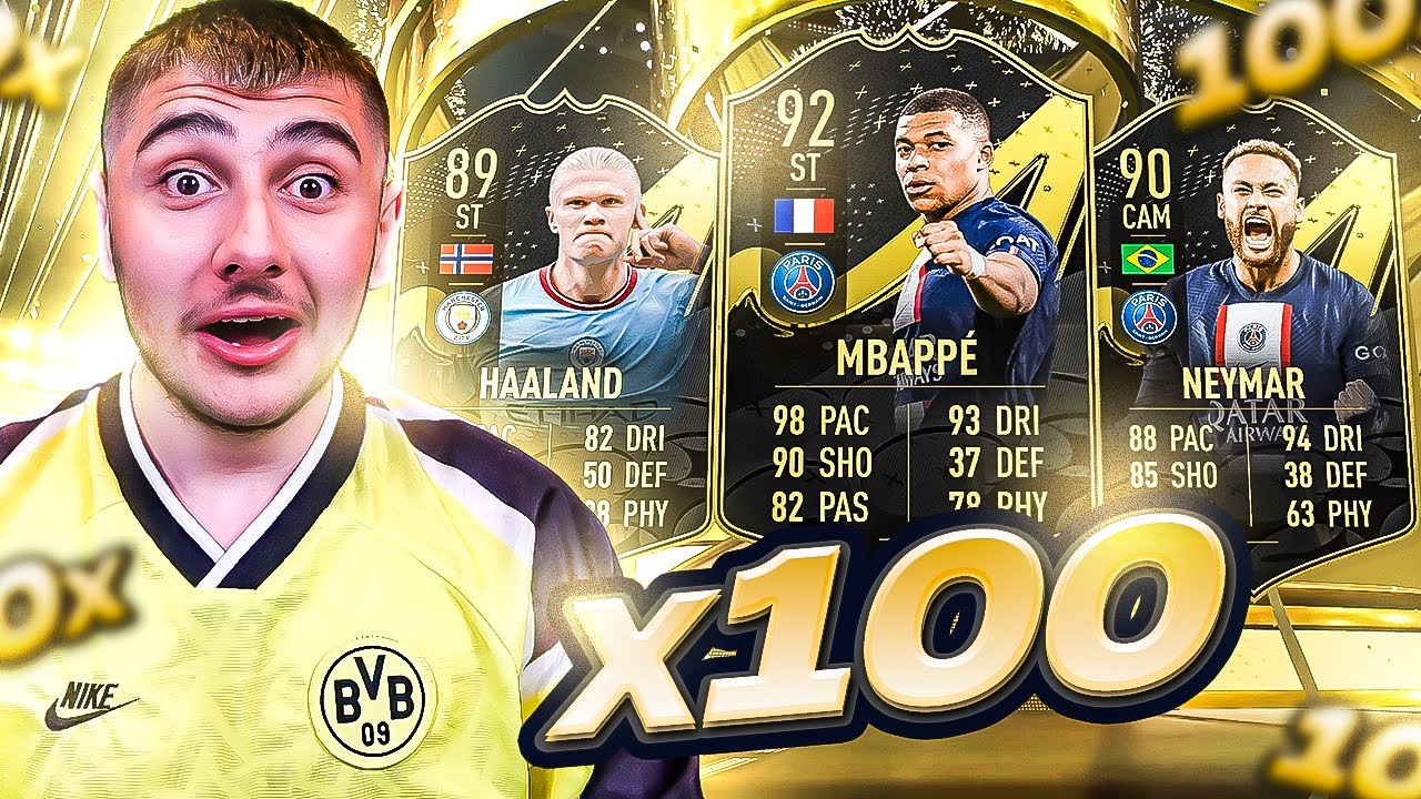 Я открыл 100 наборов усилений 85+ TOTW!
