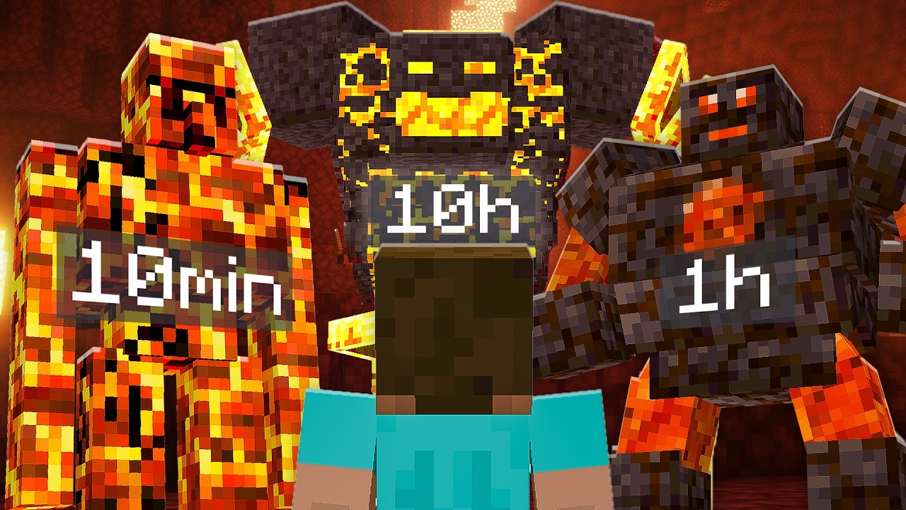 J'ai créé un boss Minecraft en 10min, 1h et 10h...