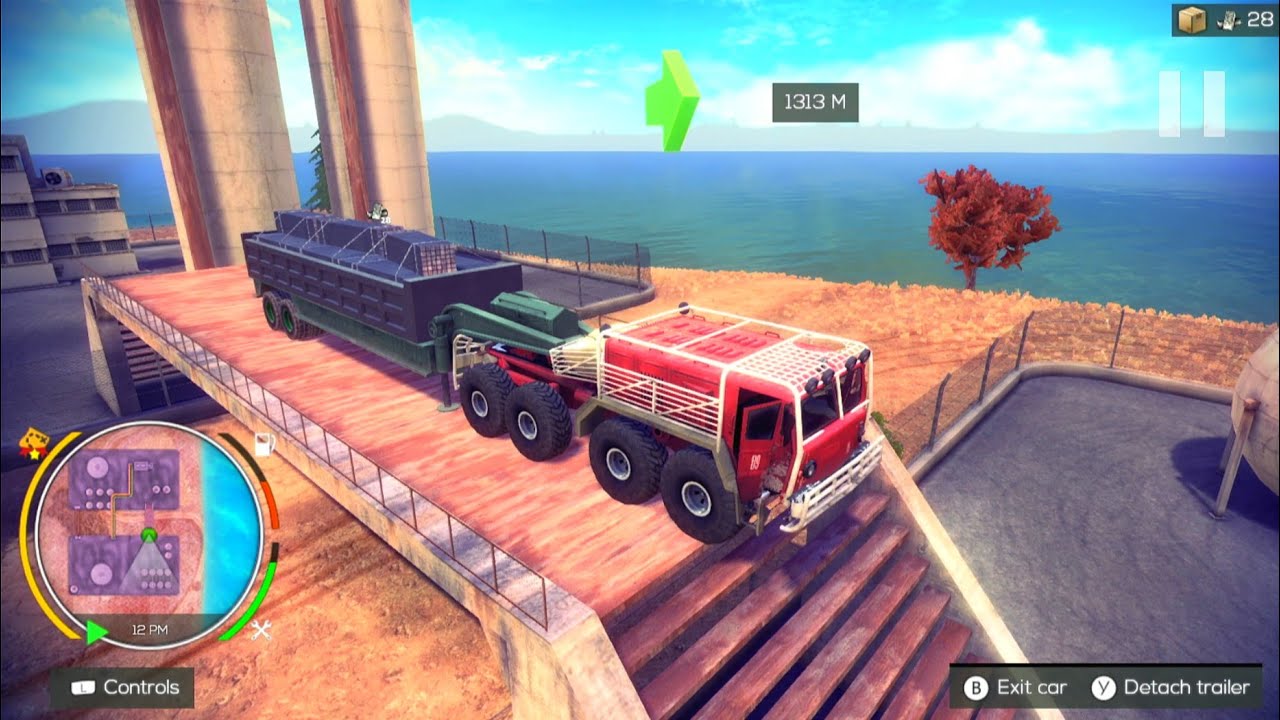 Titan Climbs Oil Refinery With Load | Off The Road Unleashed Nintendo Switch Gameplay HD