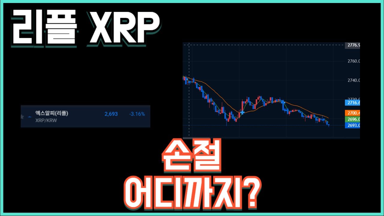 리플 XRP 손절 어디까지?