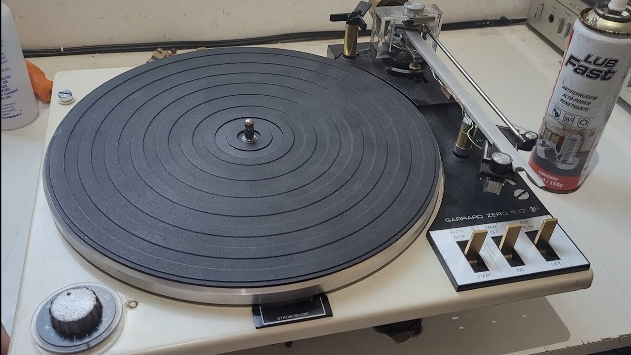 Dica sobre defeito do toca discos Garrard zero 100 repetindo disco