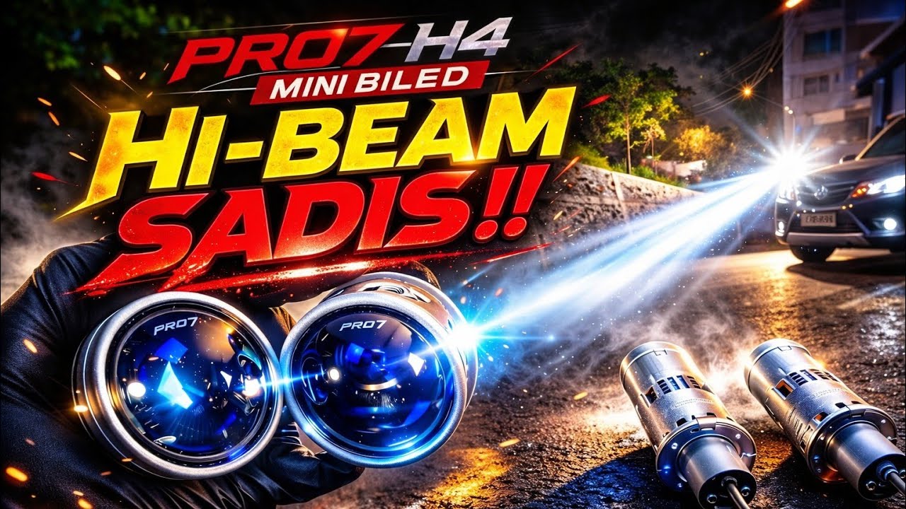  Review PRO7 P.7H4-D H4 Mini BiLED – Tes Malam, Seberapa Terang Hi-Beamnya?