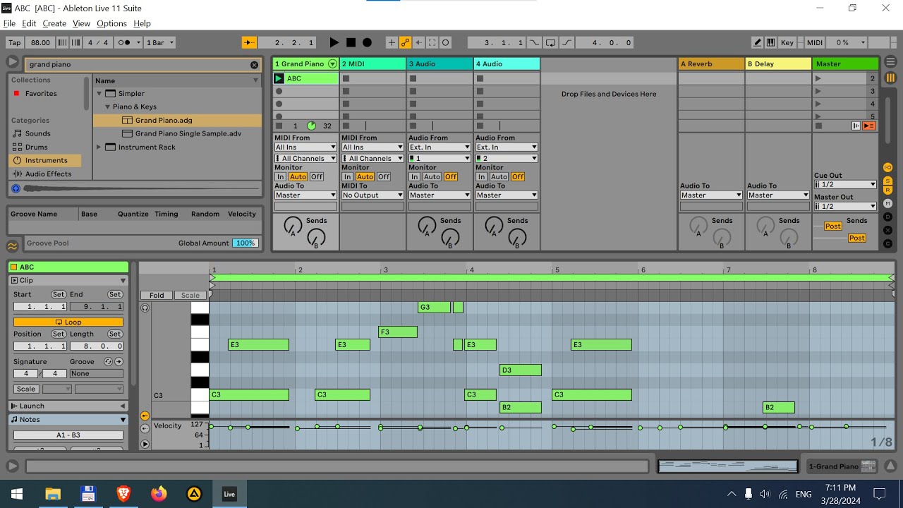 Music Production Journey With Ableton - Melody One | Very Basic Beginner Song