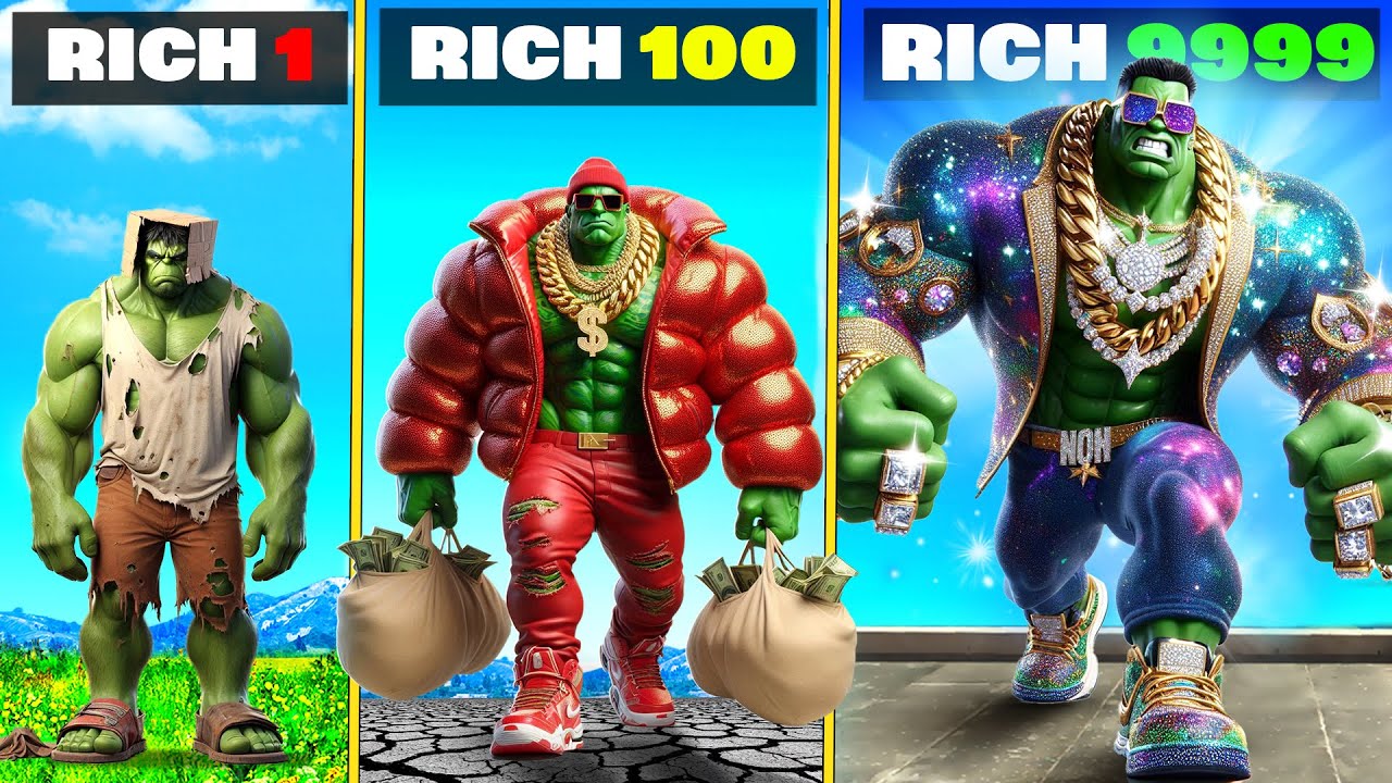 Upgrading POOR HULK to RICHEST HULK $999999 in GTA 5